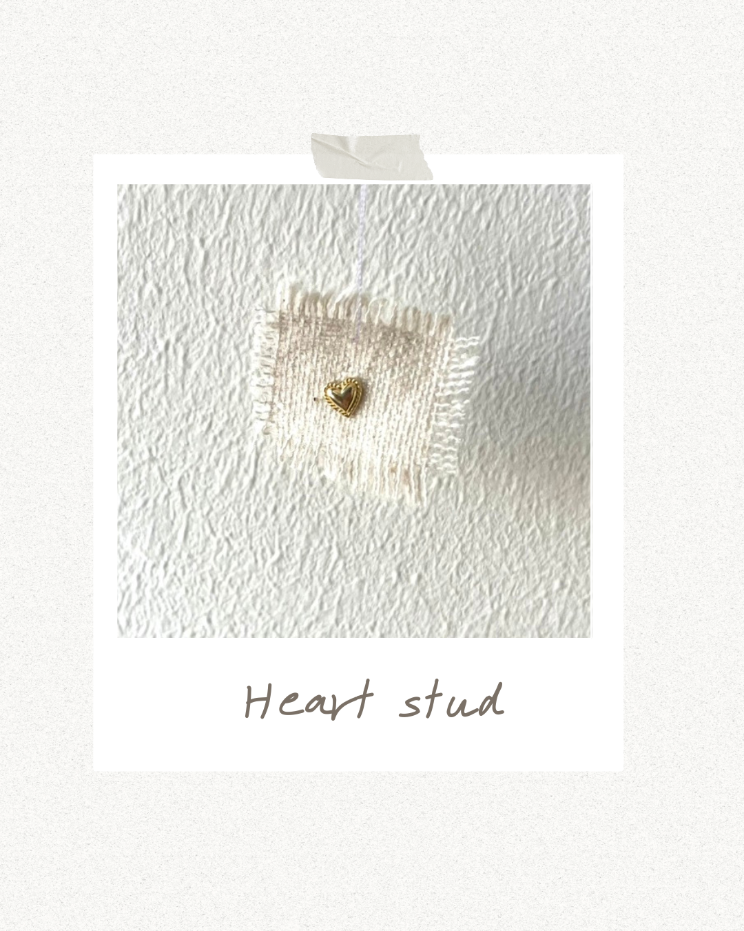 Heart stud
