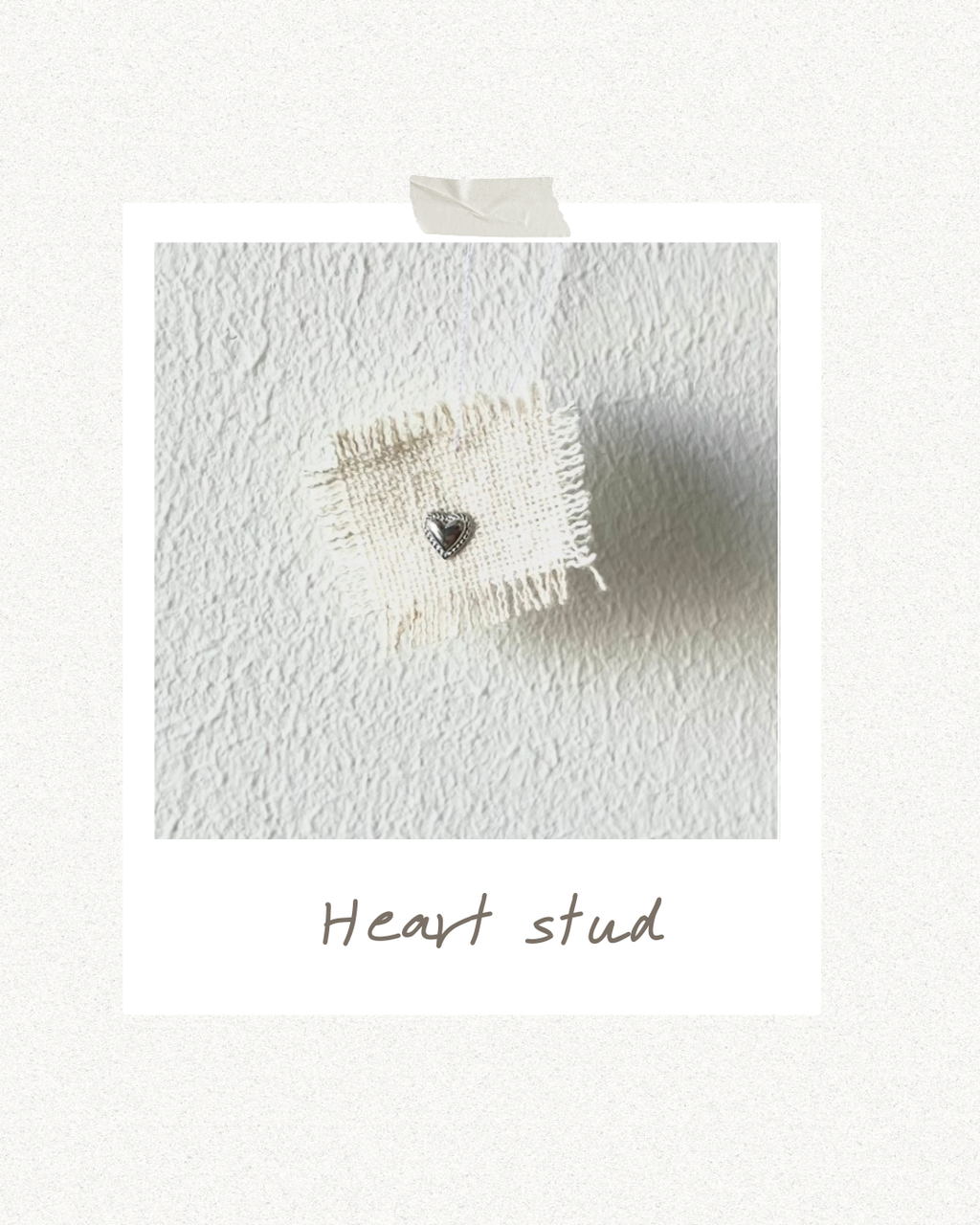 Heart stud