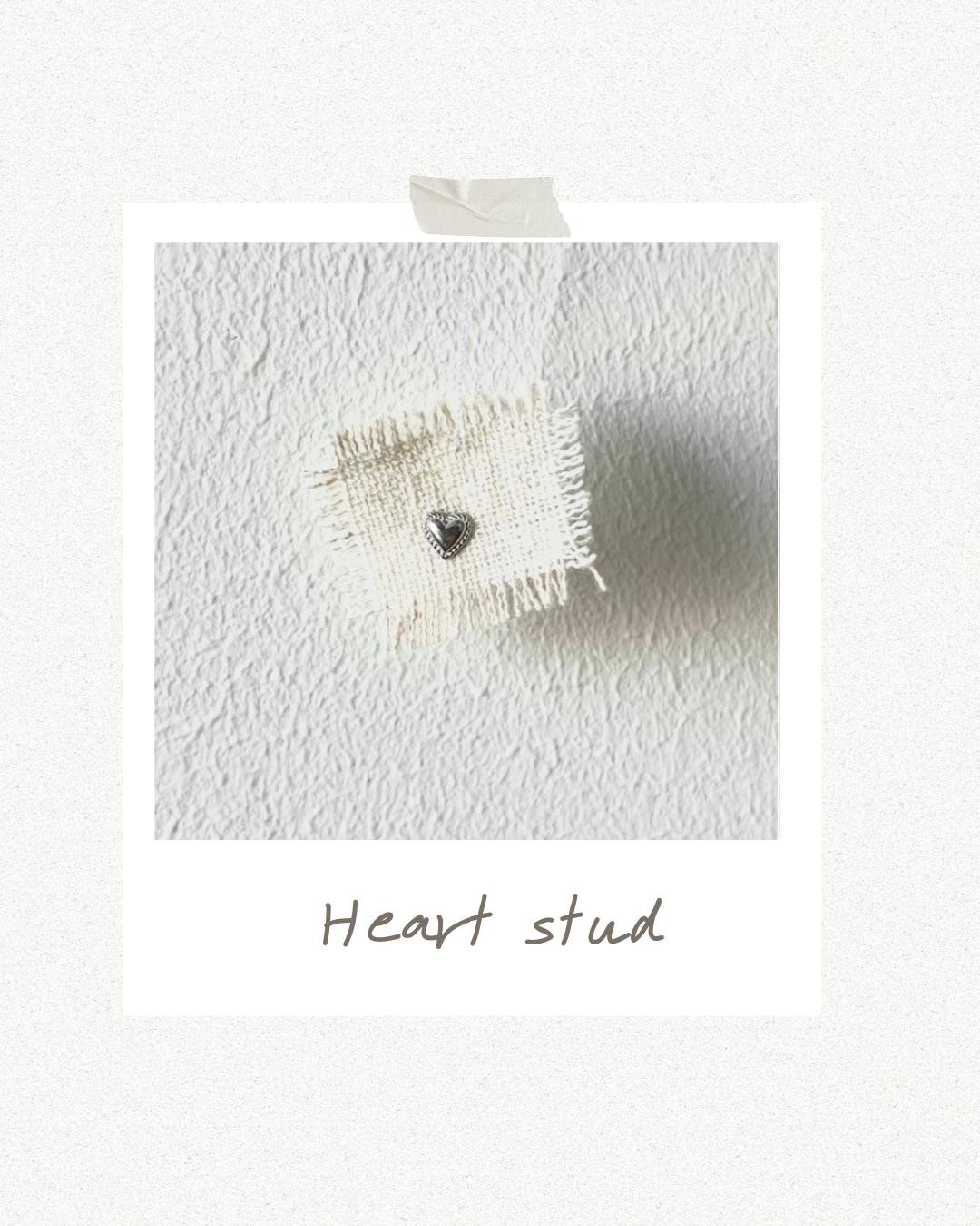Heart stud