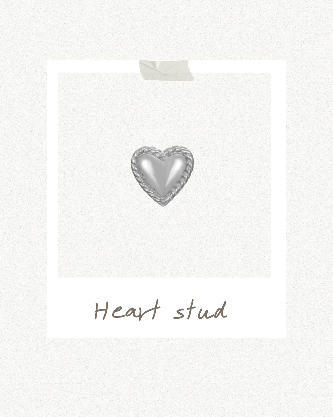 Heart stud